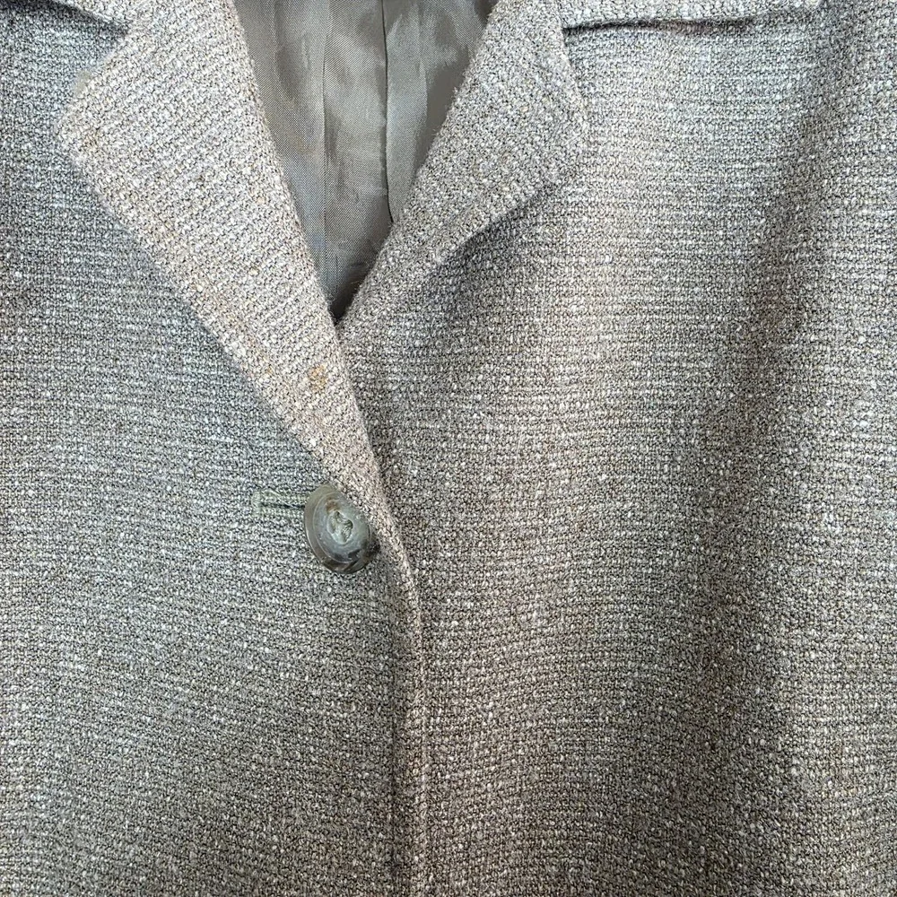 Vintage Talbots Wool Silk Skirt Jacket Suit Set 12 14 USA Career Secretary Tweed - Picture 9 of 9
